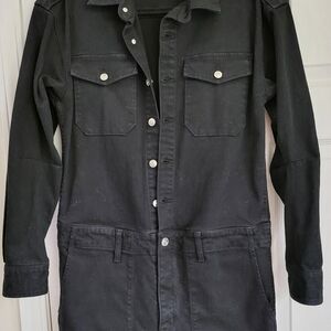 CURRENT/ELLIOTT Black Denim Short Jumpsuit (NEVER WORN!)